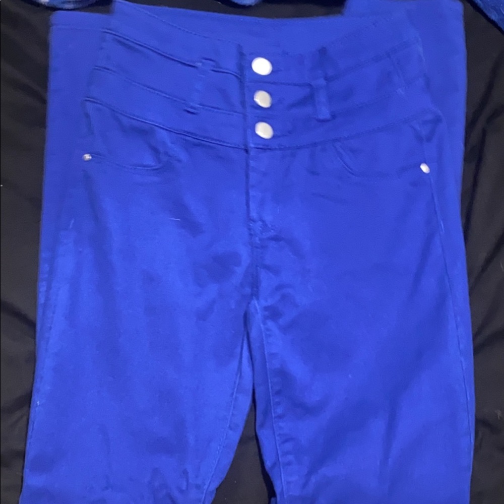 Barely worn blue jeans